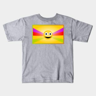 funny design smiling face Kids T-Shirt